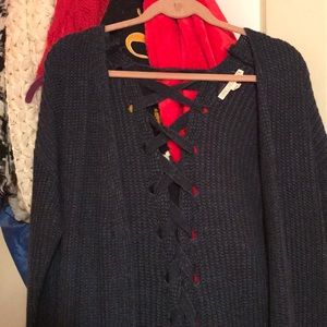 Vanilla star navy blue cardigan. Like new.